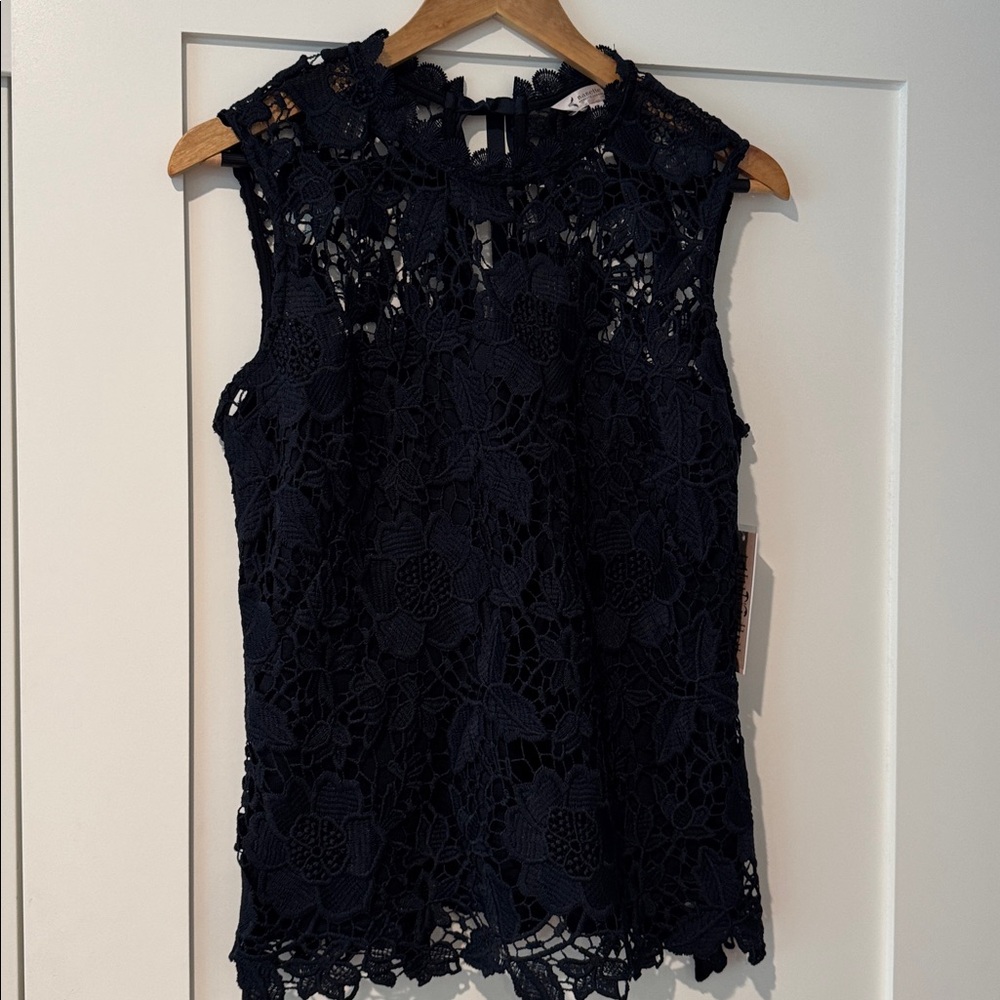 Nanette Lepore Midnight Lace Top